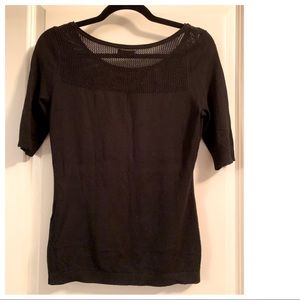 Express Knit Top in Size S Color Black